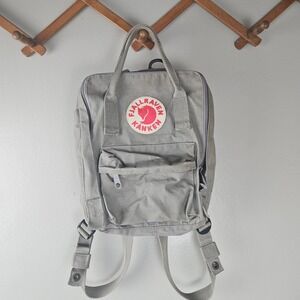 Fjallraven Kanken Mini Classic Backpack Grey Zip Around